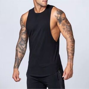 Men's sleeveless shirt Classic top fitness wear Athletic wear black S M